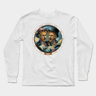 ZODIAC Gemini - Astrological GEMINI - GEMINI - ZODIAC sign - Van Gogh style - 13 Long Sleeve T-Shirt